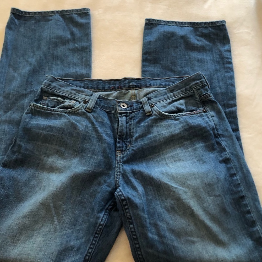 X2 Jeans 33 waist Distressed Blue Jeans Vintage Timeless Chic Streetwear Boho - Picture 3 of 9